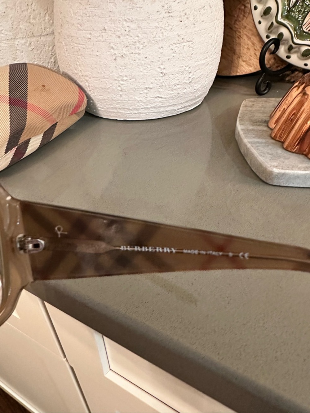 Burberry Brown Translucent Oversized Square Sunglasses - Picture 3 of 11